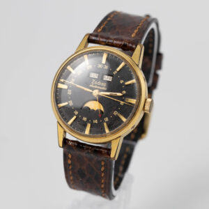 zodiac vintage triple date automatic moonphase watch
