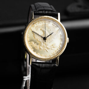 coin dial watch pair