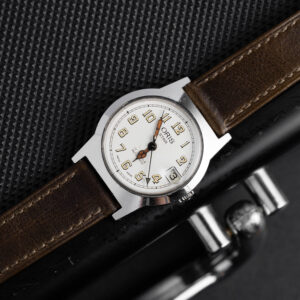 oris sportstar automatic blue dial cushion case watch
