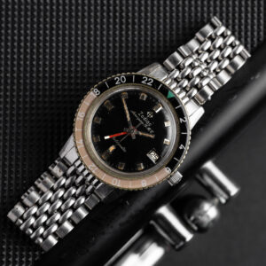 zodiac aerospace gmt ref. 752.934 automatic vintage watch