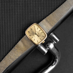 omega de ville vintage patinated gold dial manual 1970s