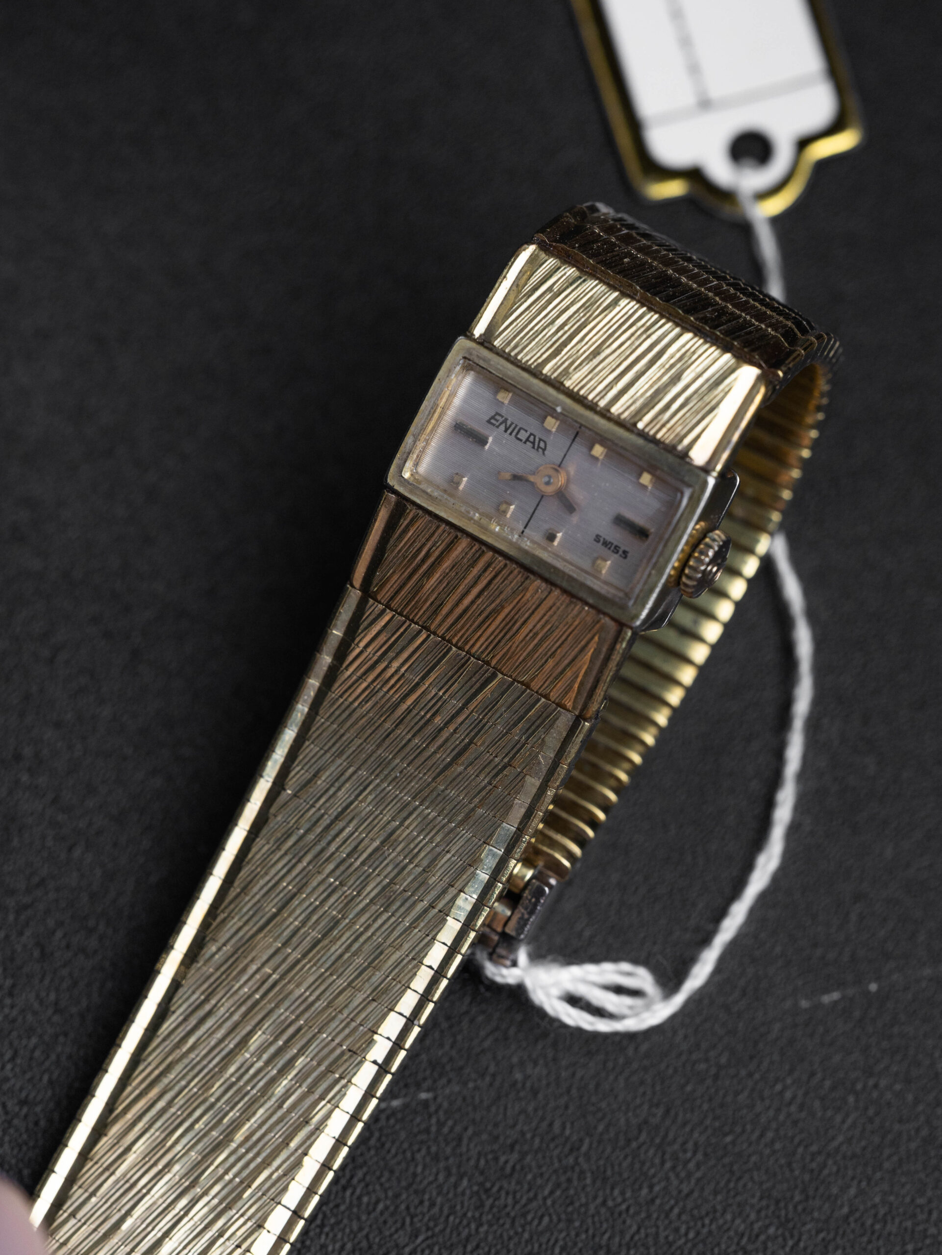 enicar cocktail gold plated textured enicar cocktail gold plated textured