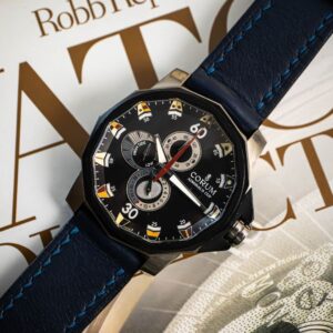 rare corum admiral's cup seafender tides 48 swiss made wristwatch