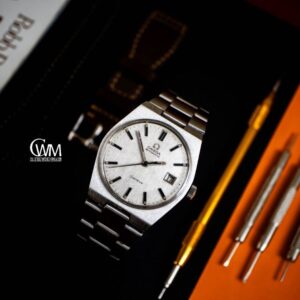 rare vintage 1971 omega geneve date ref. 166.099 automatic watch