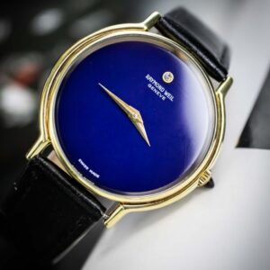 raymond weil geneve 7005 blue dial dress watch
