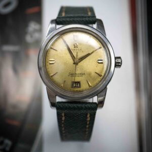 vintage 1954 omega seamaster calendar date swiss made wristwatch