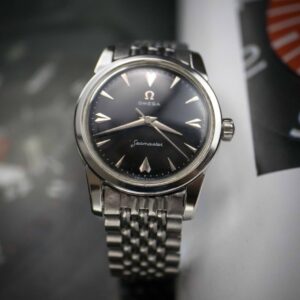 vintage 1956 omega seamaster black dial