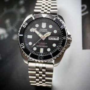 vintage citizen ref. 4 s043107 diver's 200 meters automatic watch