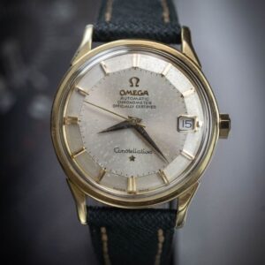 vintage omega constellation "pie pan" swiss made chronometer wristwatch