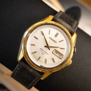 vintage seiko bell matic ref. 4006 7010 day & date with alarm setting wristwatch